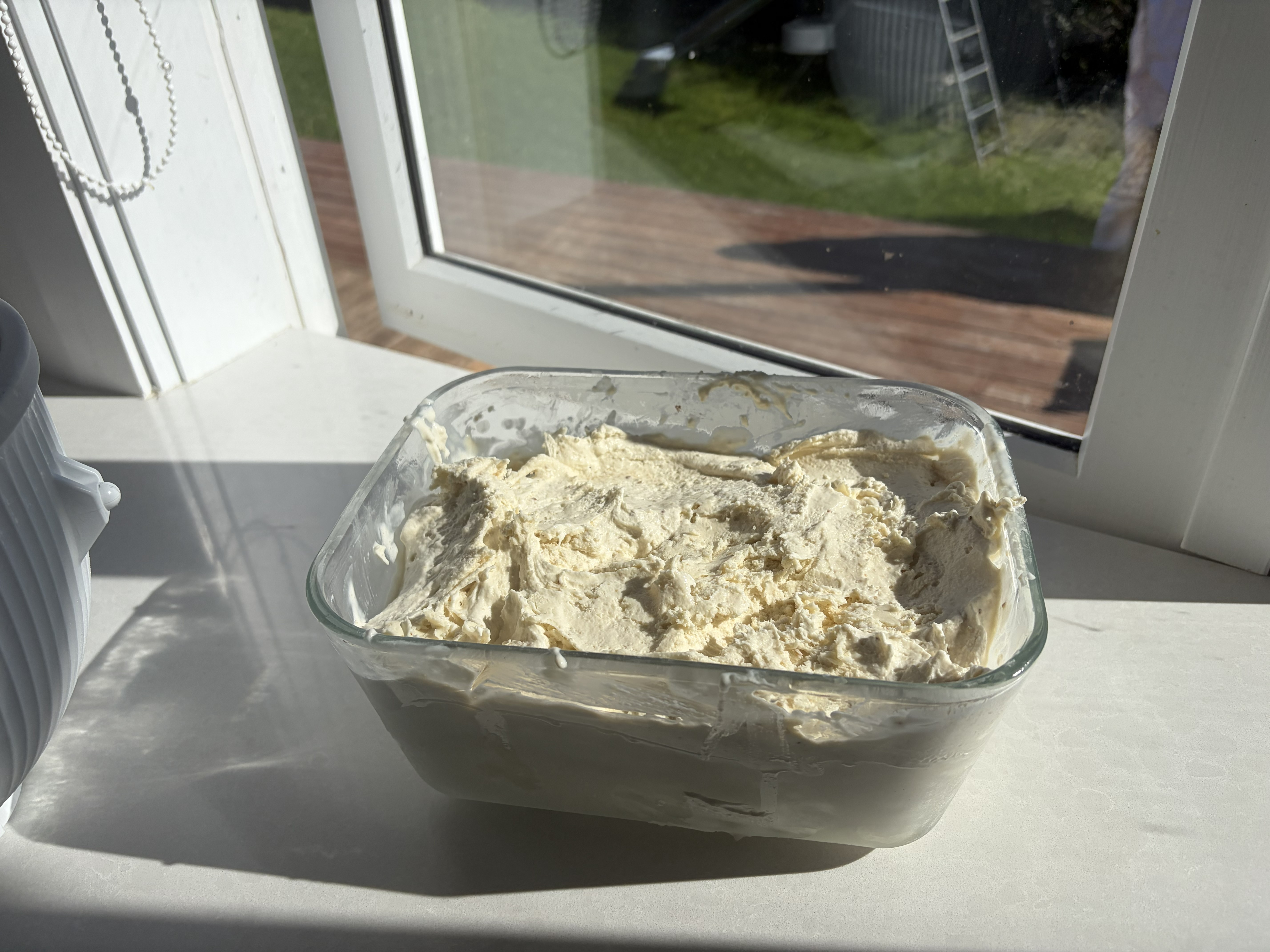 The finished feijoa ice cream